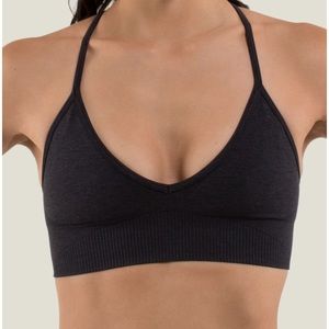Lululemon Size 8 Ebb to Street Bra charcoal grey
